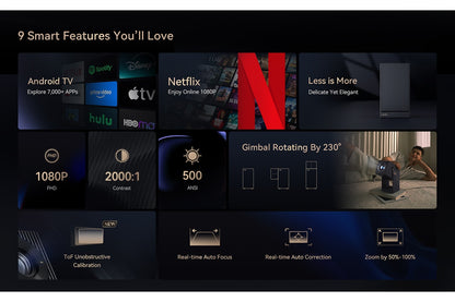 Wanbo Cube 2 Pro Full HD Smart Projector (Midnight Blue)