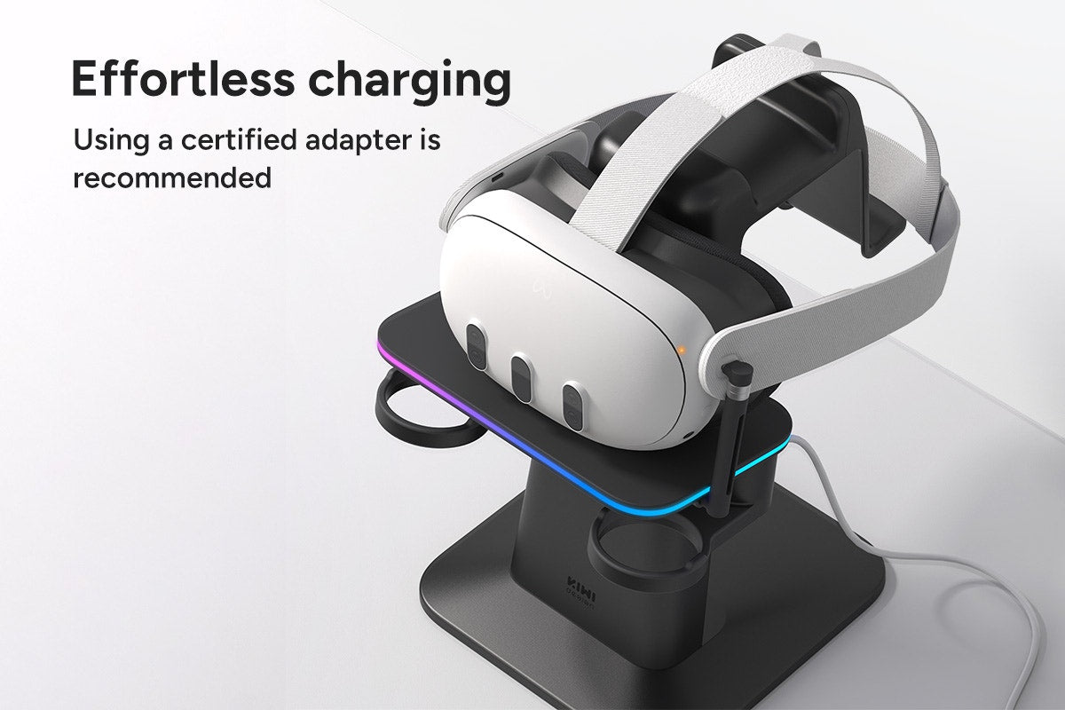 KIWI Design Vertical Charging Stand Dock for Meta Quest 3S/3/2/Pro