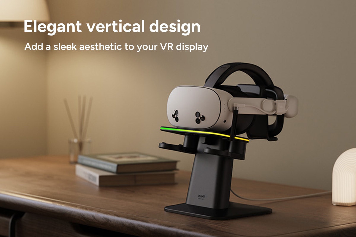 KIWI Design Vertical Charging Stand Dock for Meta Quest 3S/3/2/Pro