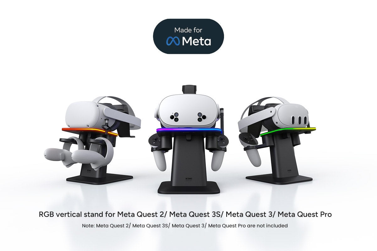 KIWI Design Vertical Charging Stand Dock for Meta Quest 3S/3/2/Pro