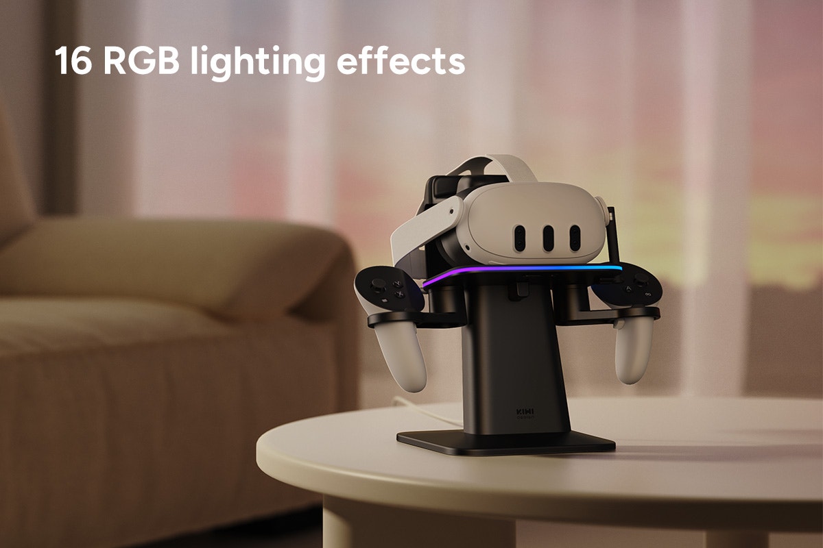 KIWI Design Vertical Charging Stand Dock for Meta Quest 3S/3/2/Pro