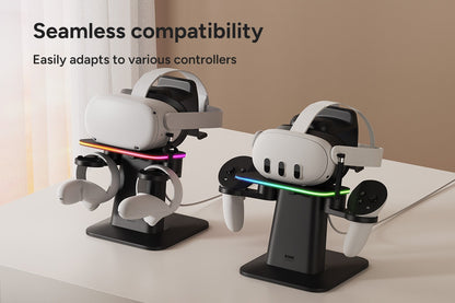 KIWI Design Vertical Charging Stand Dock for Meta Quest 3S/3/2/Pro
