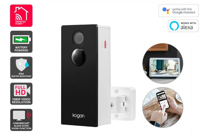 Kogan SmarterHome™ Outdoor Battery Powered Wireless Security Smart Camera