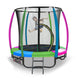 Kahuna 6ft Trampoline Round Free Pad Cover Spring Mat Net Safety Net Enclosure Rainbow | Auzzi Store