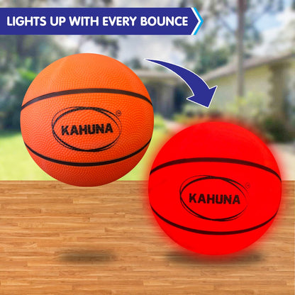 Kahuna Basketball L.e.d Glow Light Up Trampoline Ball | Auzzi Store
