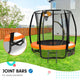 Kahuna Classic 6ft Outdoor Round Orange Trampoline Safety Enclosure And Basketball Hoop Set | Auzzi Store