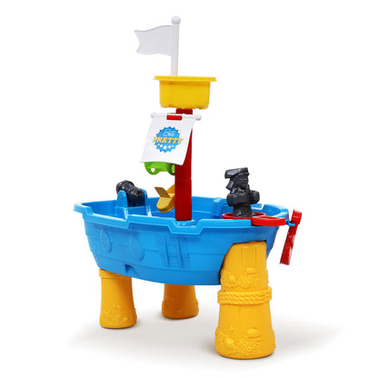 Keezi Kids Beach Sand and Water Toys Outdoor Table Pirate Ship Childrens Sandpit | Auzzi Store