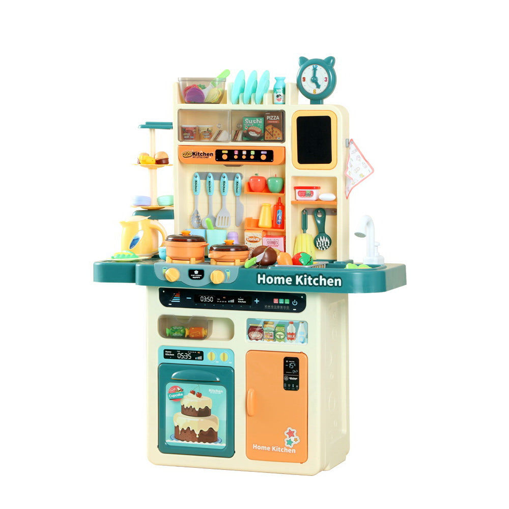 Keezi Kids Kitchen Playset Pretend Play Food Sink Cooking Utensils 73pcs | Auzzi Store