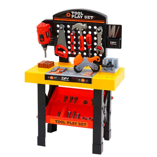 Keezi Kids Pretend Play Set Workbench Tools 54pcs Builder Work Childrens Toys | Auzzi Store