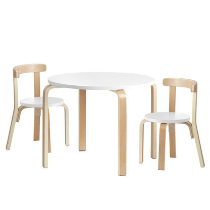 Keezi Nordic Kids Table Chair Set 3PC Desk Activity Study Play Children Modern | Auzzi Store