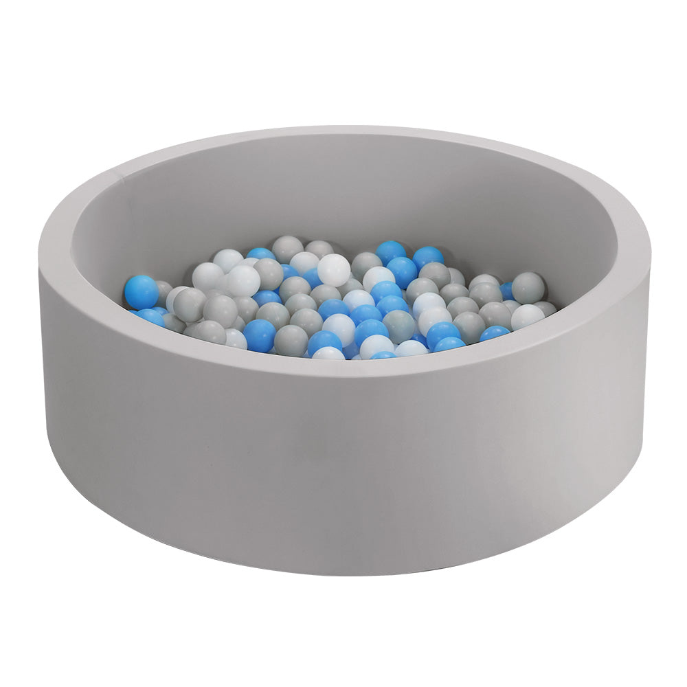 Keezi Ocean Foam Ball Pit with Balls Kids Play Pool Barrier Toys 90x30cm Grey | Auzzi Store