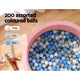 Keezi Ocean Foam Ball Pit with Balls Kids Play Pool Barrier Toys 90x30cm Pink | Auzzi Store