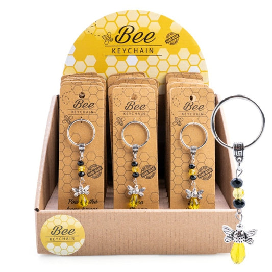 Keychain Crystal Bee (SINGLE ITEM) | Auzzi Store