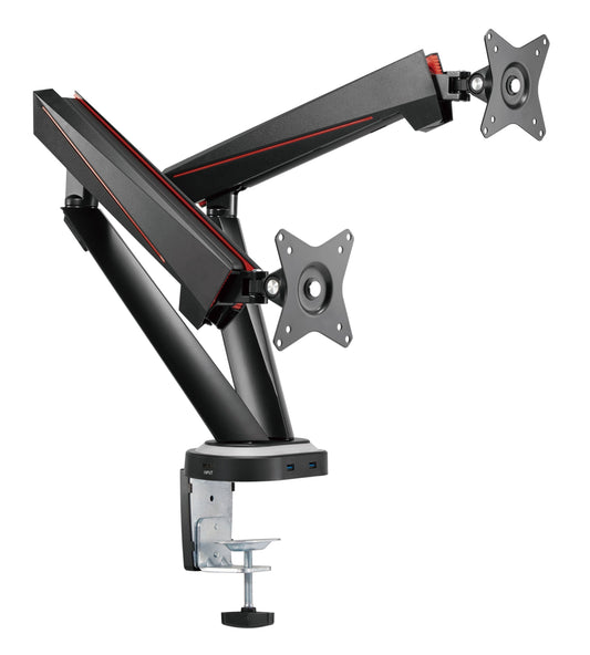 Kogan Full Motion Spring-Assisted RGB Gaming Monitor Mounts with USB Hub | Auzzi Store