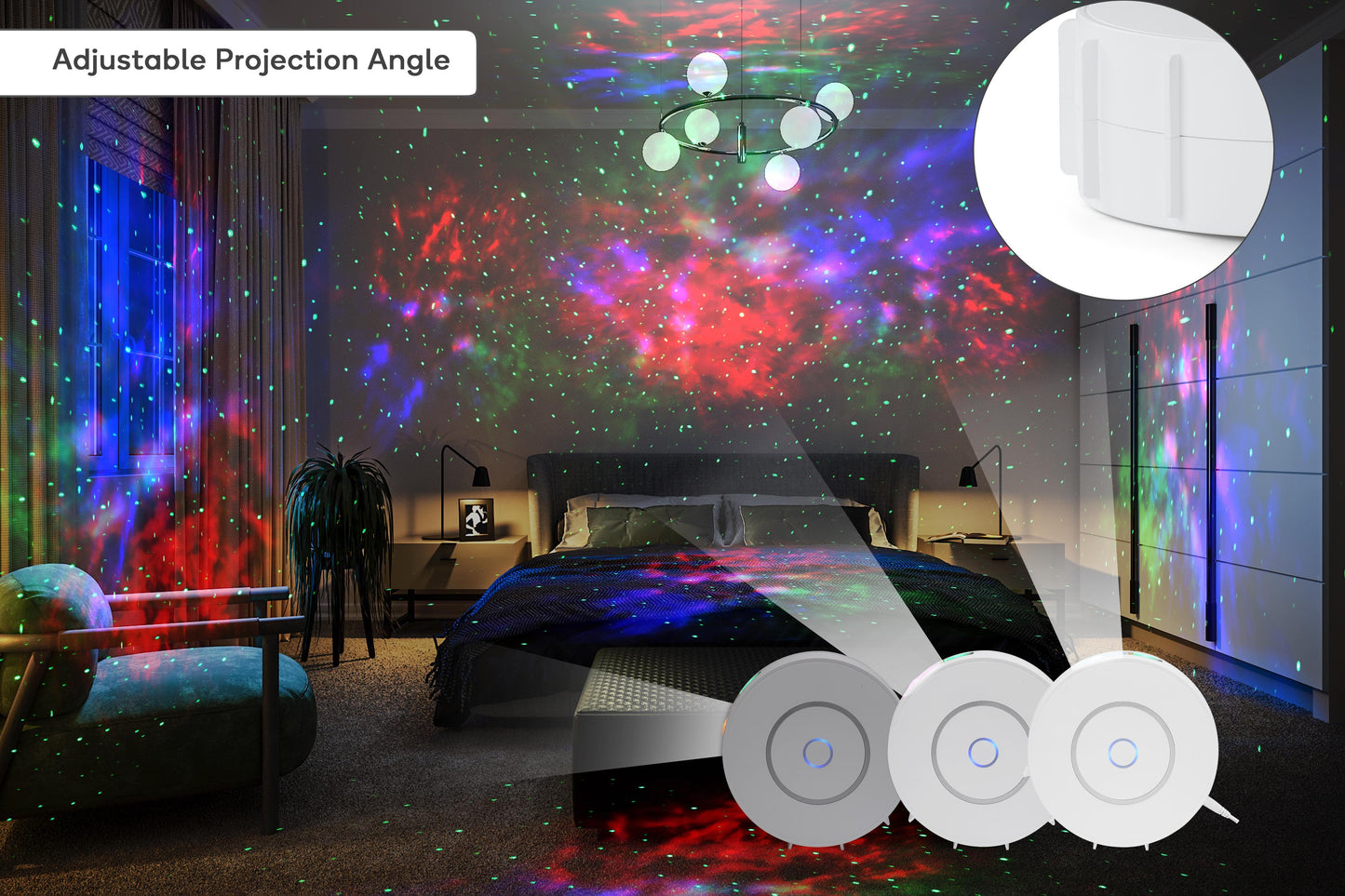 Kogan SmarterHomeâ„¢ Galaxy & Star Light Projector | Auzzi Store