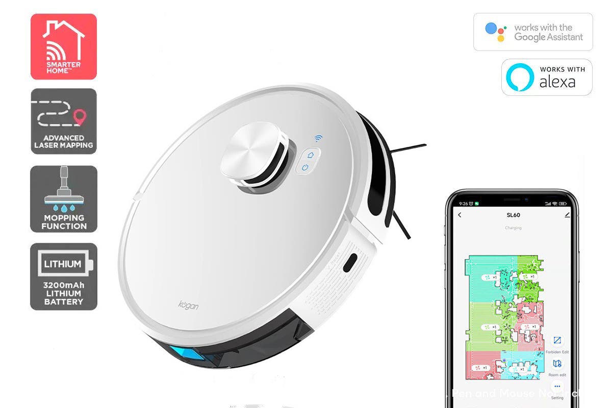 Kogan SmarterHomeâ„¢ LX16 Robot Vacuum Cleaner and Mop | Auzzi Store