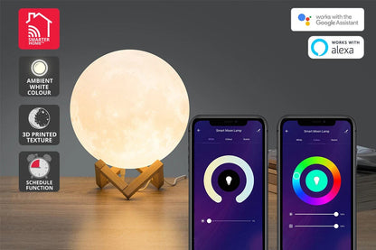 Kogan SmarterHomeâ„¢ RGB + Cool & Warm White Smart Moon Lamp | Auzzi Store