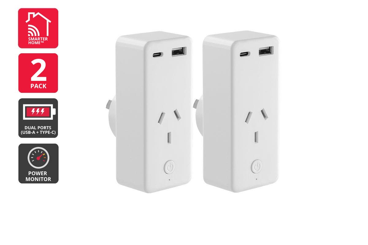 Kogan SmarterHomeâ„¢ Smart Plug With Energy Meter & 5V 2A USB A&C Ports | Auzzi Store