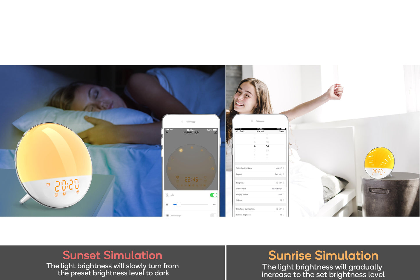 Kogan SmarterHomeâ„¢ Smart Sleep Aid & Wake Up Light | Auzzi Store