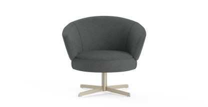 Brosa Kubrick Swivel Accent Chair (Moody Grey)