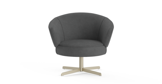 Brosa Kubrick Swivel Accent Chair (Moody Grey)