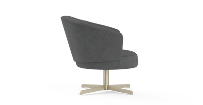 Brosa Kubrick Swivel Accent Chair (Moody Grey)