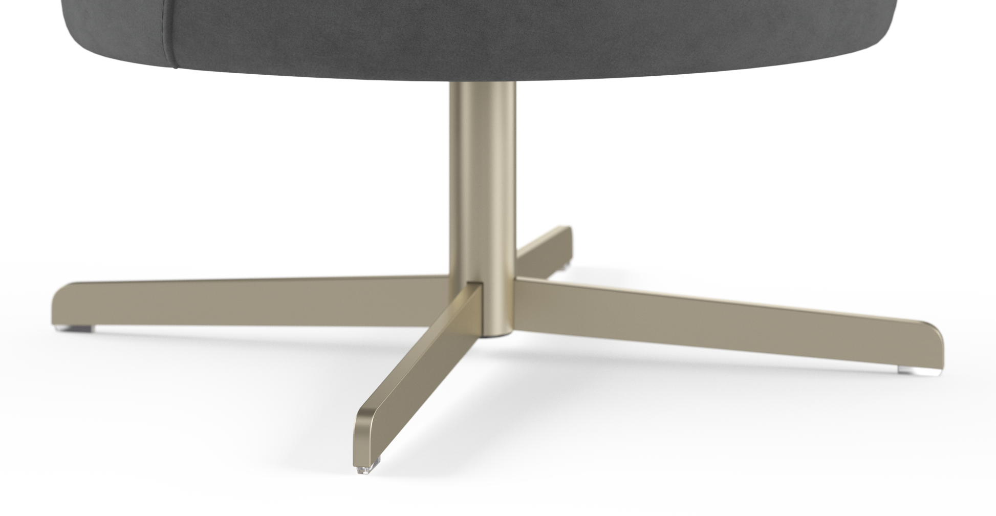 Brosa Kubrick Swivel Accent Chair (Moody Grey)