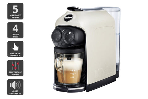 Lavazza A Modo Mio Deséa Coffee Machine - White Cream - Auzzistore