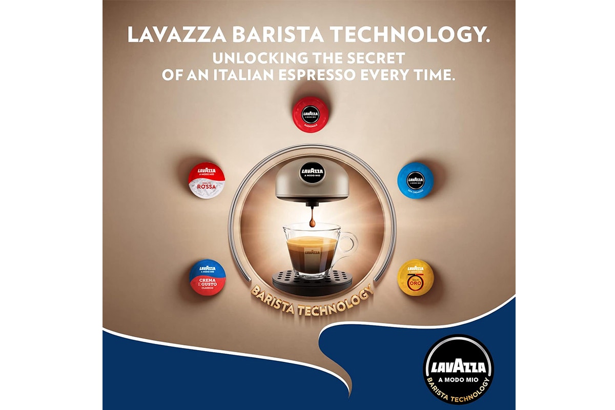 Lavazza A Modo Mio Jolie Coffee Machine with Milk Easy Frother