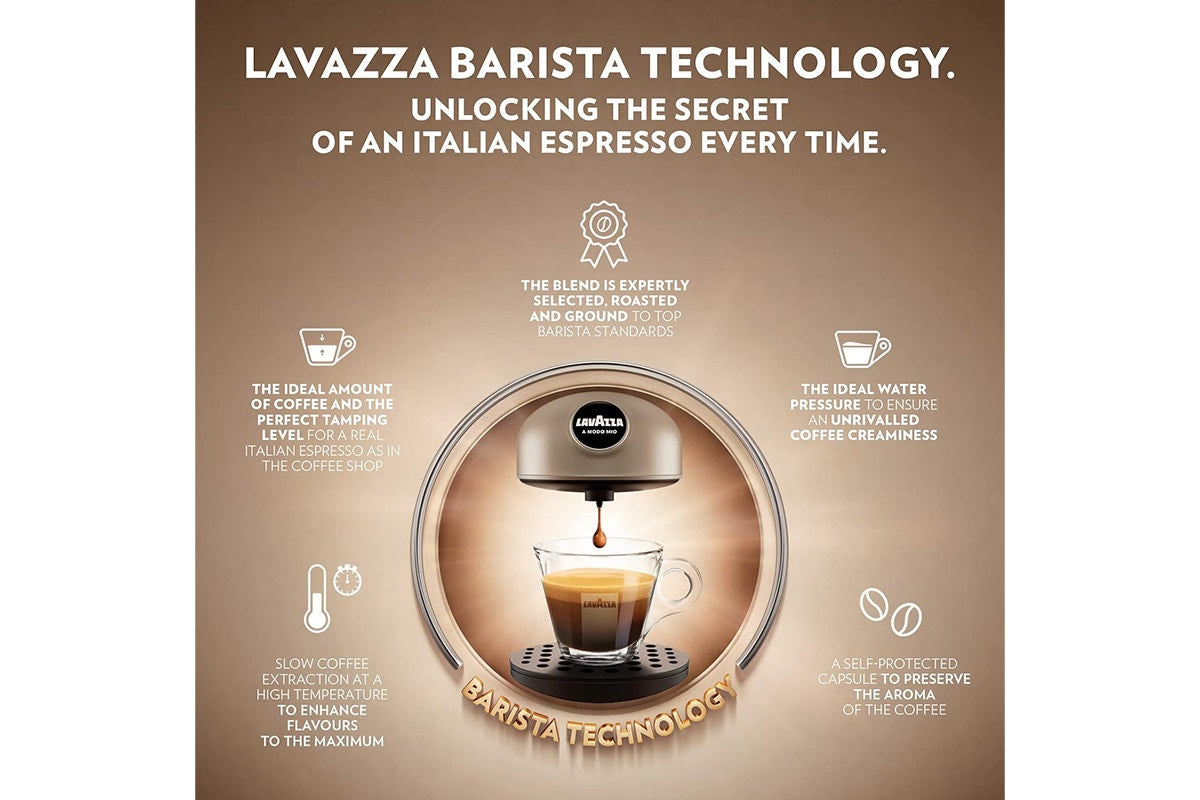 Lavazza A Modo Mio Jolie Coffee Machine with Milk Easy Frother