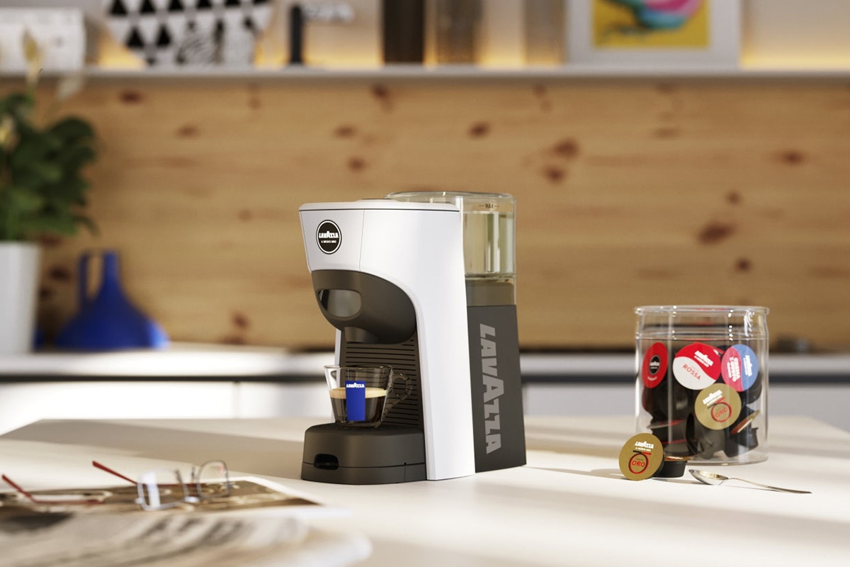 Lavazza A Modo Mio Tiny Eco Coffee Machine (White)