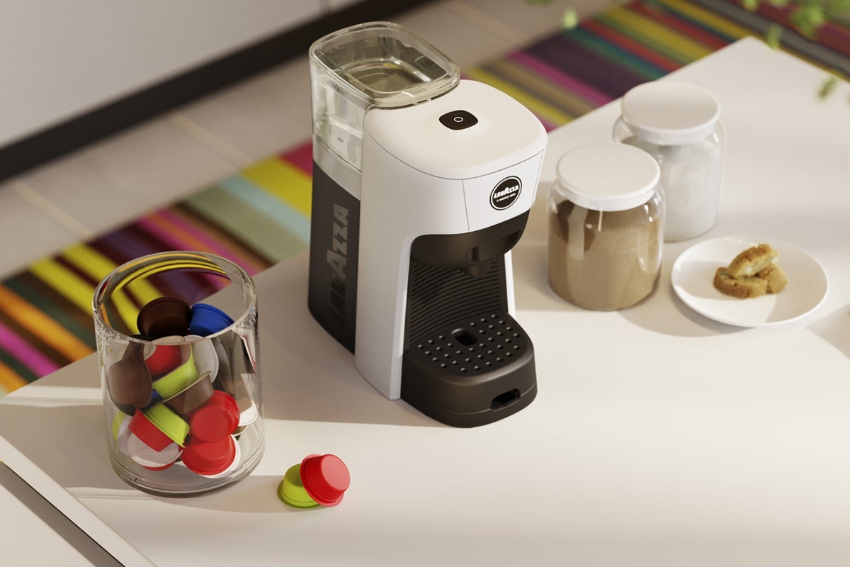 Lavazza A Modo Mio Tiny Eco Coffee Machine (White)