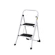 Giantz 2 Step Ladder, Folding Steel, 150kg Capacity, Non-Slip, Lightweight, Indoor/Outdoor
