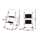 Giantz 2 Step Ladder, Folding Steel, 150kg Capacity, Non-Slip, Lightweight, Indoor/Outdoor – view 2