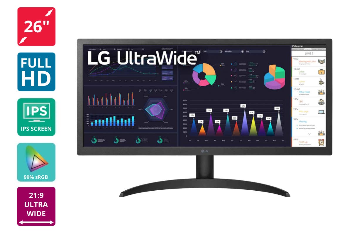 LG 26" UltraWide Full HD 75Hz FreeSync Monitor (26WQ500)