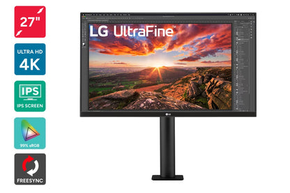 LG 27" UltraFine 4K UHD Ergo Monitor (27BN88U-B)