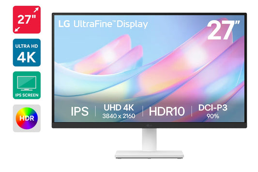 LG UltraFine 27" UHD 4K IPS Office Monitor (27US500-W)