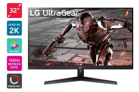 LG 32" UltraGear QHD 165Hz 1ms FreeSync Gaming Monitor (32GN600-B)