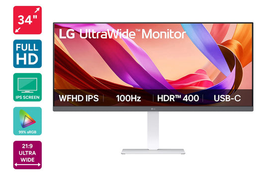 LG 34" UltraWide WFHD IPS 100Hz Borderless Monitor (34U530A-W)