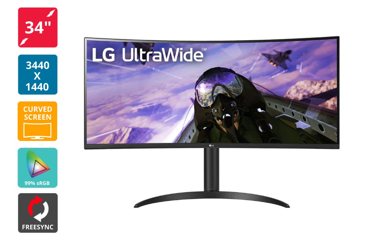 LG 34" Curved Ultrawide WQHD 100Hz FreeSync Monitor (34WR50QC)