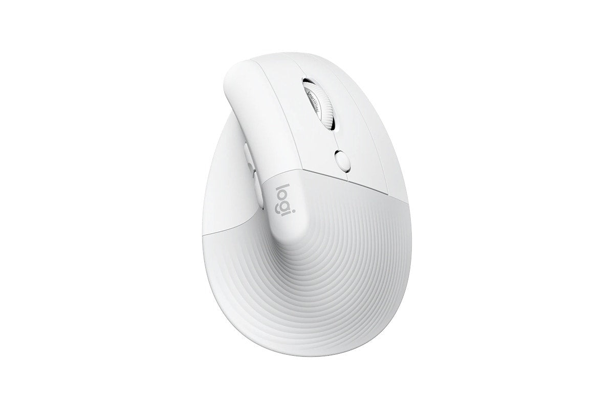 Logitech Lift Vertical Ergonomic Mouse (Mac, Pale Grey)