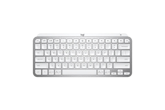 Logitech MX Keys Mini Wireless Illuminated Keyboard (Pale Grey) - Auzzistore