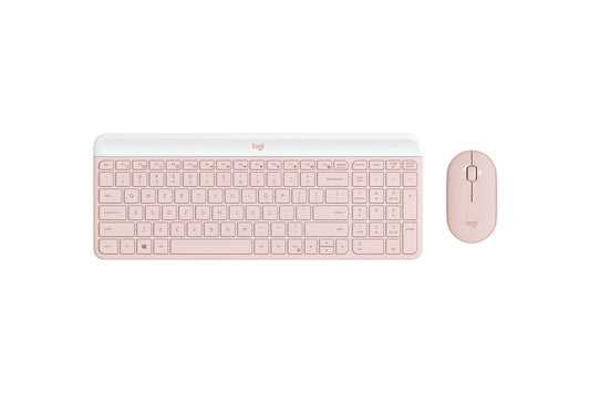 Logitech MK470 Slim Wireless Keyboard and Mouse Combo (Rose) - Auzzistore