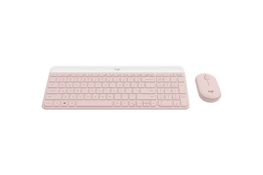 Logitech MK470 Slim Wireless Keyboard and Mouse Combo (Rose) - Auzzistore