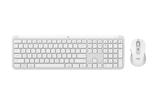 Logitech MK950 Signature Slim Wireless Keyboard and Mouse Combo (Off White) - Auzzistore