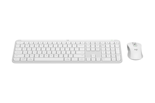 Logitech MK950 Signature Slim Wireless Keyboard and Mouse Combo (Off White) - Auzzistore