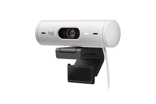 Logitech Brio 500 Webcam (Off White) - Auzzistore