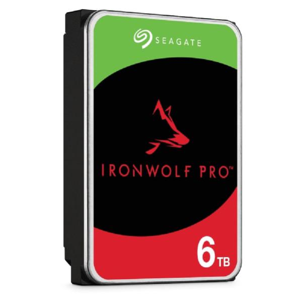 Seagate IronWolf Pro, NAS, Internal 3.5" HDD, 6TB, SATA 6Gb/s, 7200RPM, 256MB Cache