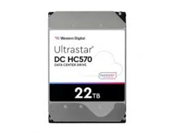 WD 22TB Ultrastar DC HC570 Enterprise 3.5" Hard Drive, SAS, 7200RPM, 512MB Cache, CMR