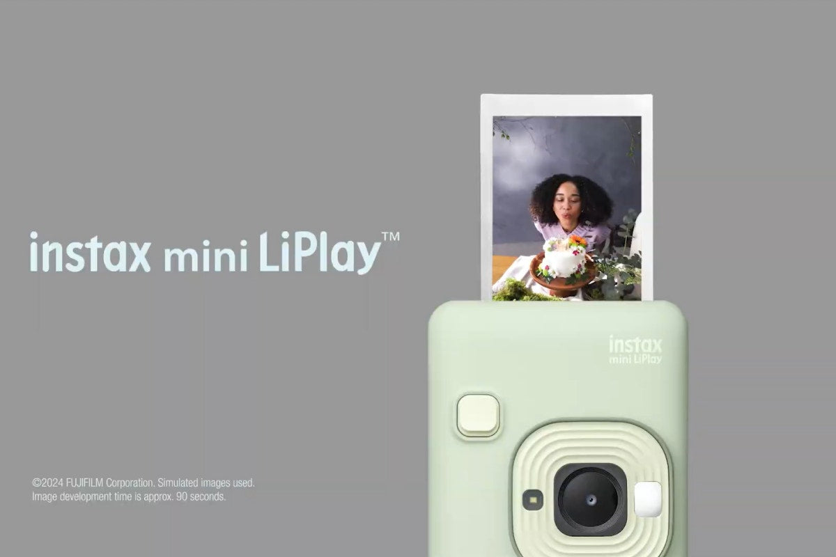 Fujifilm Instax Mini LiPlay 2-in-1 Hybrid Instant Camera and Smartphone Printer Case (Matcha Green)